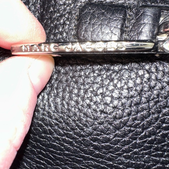 Marc Jacobs Gotham City Tote Crossbody Handbag Black Pebbled Leather - Picture 15 of 16